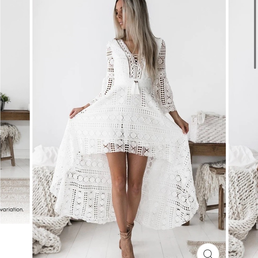 White Jaus dress size medium/6